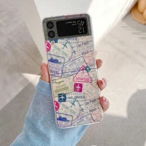 For Samsung Galaxy Z Flip 4 Damga Etiketi Cep Telefonu Kılıfları (Yurt Dışından)