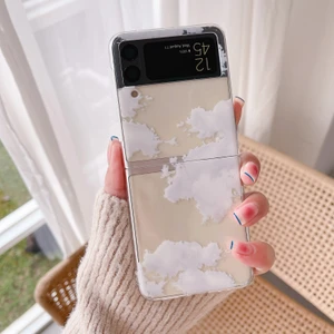 For Samsung Galaxy Z Flip 4 Taze Bulutlar Cep Telefonu Kılıfları (Yurt Dışından)