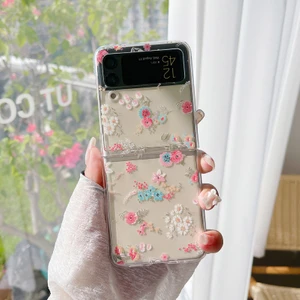 For Samsung Galaxy Z Flip 3 Taze Küçük Çiçek Çiçekleri Cep Telefonu Kılıfları (Yurt Dışından)