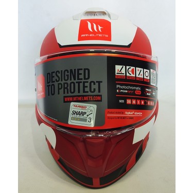 mt Kask mt Targo Pro Biger C5 Mat Red Şefaf Vizörlü Fiyatı