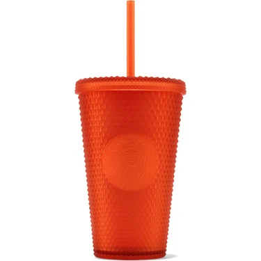 Starbucks® Plastik Soğuk Içecek Bardağı - Turuncu - 473 ml -