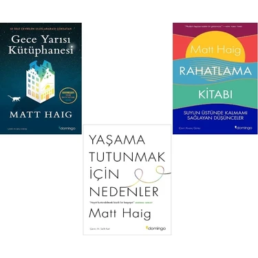 Gece Yarısı Kütüphanesi - Rahatlama Kitabı - Yaşama Tutunmak Için Nedenler - 3 Kitap - Matt