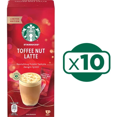 Starbucks Toffee Nut Latte 4'lü x 10