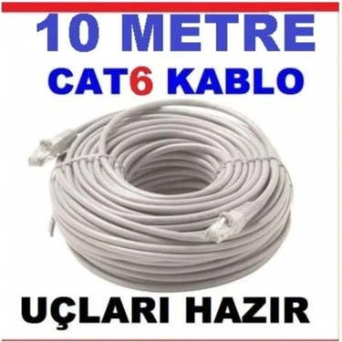 Ncp 10 Metre Internet Kablosu Kalın Bakır Cat6 Network