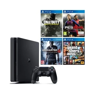 Sony Playstation 4 Slim + 2.Dualshock + 4