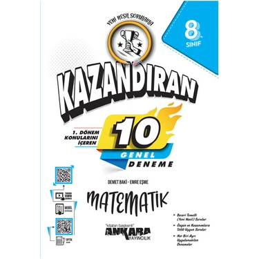 Ankara Yayıncılık LGS 1 Dönem Konularını Içeren 10 Matematik Denemesi