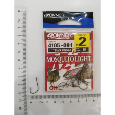 Owner 4105 Musquito Light Black Chrome Iğne No : 2 Fiyatı