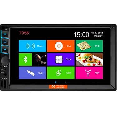 Melek Store  Magıcvoıce MV-5418 Usb/sd/fm/aux/bluetooth/mp5 7 Dokunmatik Mekaniksiz Double Oto