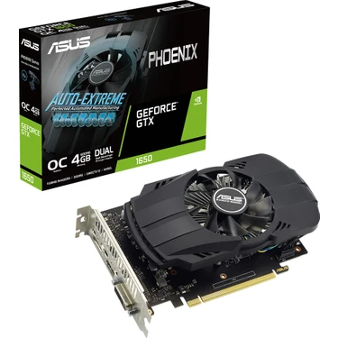 Asus GEFORCE PHOENIX GTX 1650 4GB 64bit GDDR6 1635MHz DVI Fiyatı