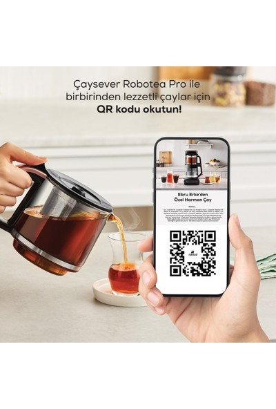 Karaca Çaysever Robotea 3 In 1 Konuşan Çay Makinesi Su Isıtıcı ve Filtre Kahve Demleme Makinesi Rosegold