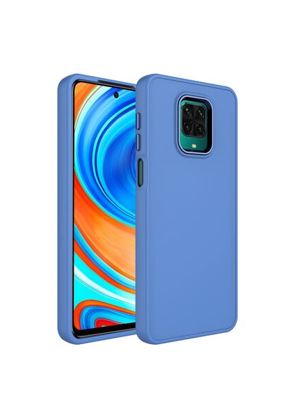 Xiaomi Redmi Note 9s Kılıf Metal Çerçeve Hassas Butonlu Renkli Içi Kadife Lansman Kapak