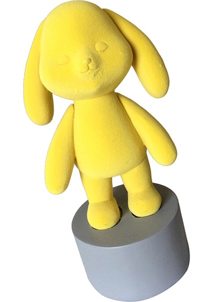 Oturma Odası Masası Için Sevimli Tavşan Figürin Hayvan Heykeli Ev Dekoru Sarı Standı (Yurt Dışından) modelleri