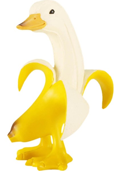 Soyulmuş Muz Ördek Heykeli Heykelcik Açık Kapalı Çim Bahçesi Dekorasyon Sarı A (Yurt Dışından)