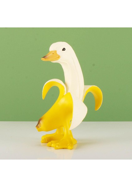 Soyulmuş Muz Ördek Heykeli Heykelcik Açık Kapalı Çim Bahçesi Dekorasyon Sarı A (Yurt Dışından) fiyatları