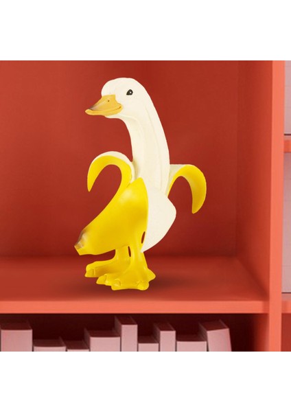 Soyulmuş Muz Ördek Heykeli Heykelcik Açık Kapalı Çim Bahçesi Dekorasyon Sarı A (Yurt Dışından) indirimleri