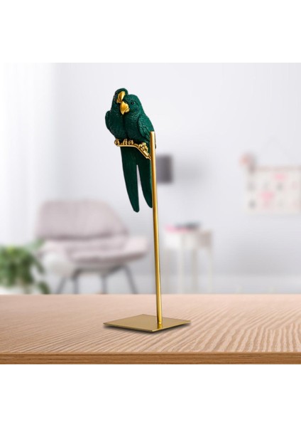 Yaratıcı Reçine Parrot Kuş Heykeli Heykel Heykel Figürinler Kitaplık Kabini (Yurt Dışından) fırsatları