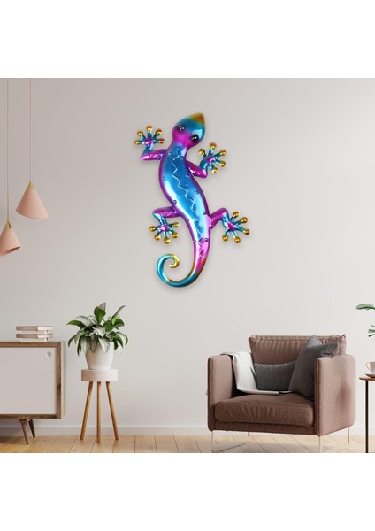 Canlı Kertenkele Duvar Dekor Asılı Heykel Veranda Çit Jecko Balkon Plakası Bleu 2## (Yurt Dışından) indirimleri