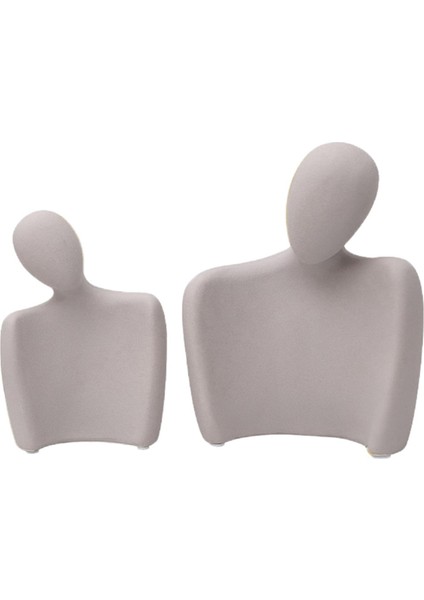 Soyut Karakter Süs Sevgilisi Figürinler Modern Çift Heykeller Dekor Gri S L (Yurt Dışından) modelleri