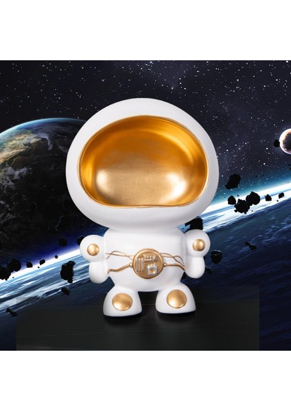 Duvara Monte Anahtar Depolama Tutucu Astronot Heykeli Heykelcik Ev Ofis Dekor (Yurt Dışından) modelleri