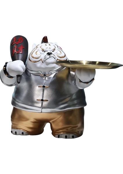 Reçine Tiger Heykel Depolama Tepsisi Ev Dekoru Giriş Gümüş Için Aksanlar (Yurt Dışından) fiyatları