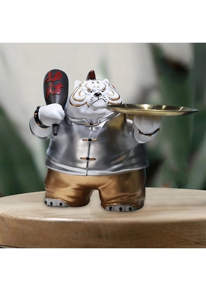 Reçine Tiger Heykel Depolama Tepsisi Ev Dekoru Giriş Gümüş Için Aksanlar (Yurt Dışından) indirimleri