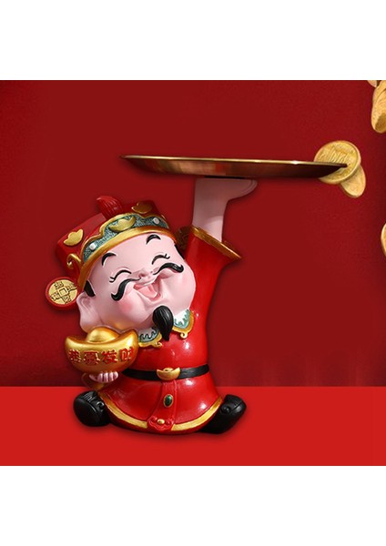 Yeni Yıl Masaüstü Ofisi Için Figürin Depolama Tepsisi Heykeli (Yurt Dışından) fırsatları