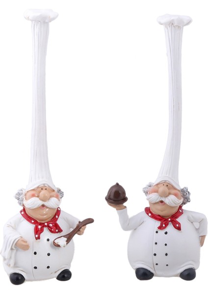 2pcs Chef Figürin Için Ülke Yazlık Mutfak Dekoru Ev Teslim Dekor Hediyesi (Yurt Dışından) fiyatları