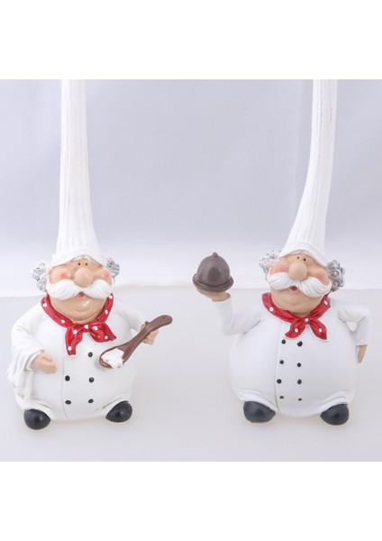 2pcs Chef Figürin Için Ülke Yazlık Mutfak Dekoru Ev Teslim Dekor Hediyesi (Yurt Dışından) modelleri