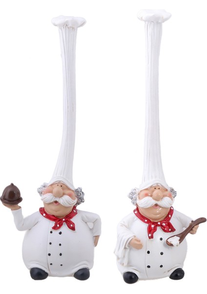 2pcs Chef Figürin Için Ülke Yazlık Mutfak Dekoru Ev Teslim Dekor Hediyesi (Yurt Dışından) indirimleri