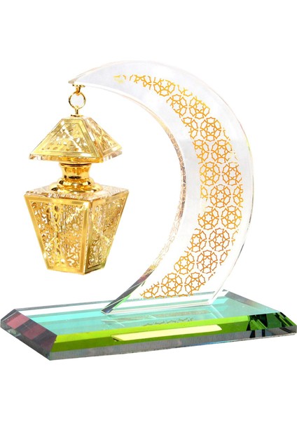 Ay Şekli Model Müslüman Süs Boş Parfüm Şişesi Figürin Ev Zanaat (Yurt Dışından)