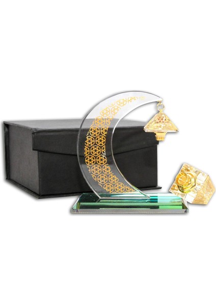 Ay Şekli Model Müslüman Süs Boş Parfüm Şişesi Figürin Ev Zanaat (Yurt Dışından) modelleri