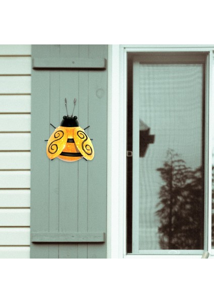 3D Metal Ladybug Süsler Asılı Duvar Heykeli Avlu Dekor Lifelike Sarı (Yurt Dışından) fırsatları