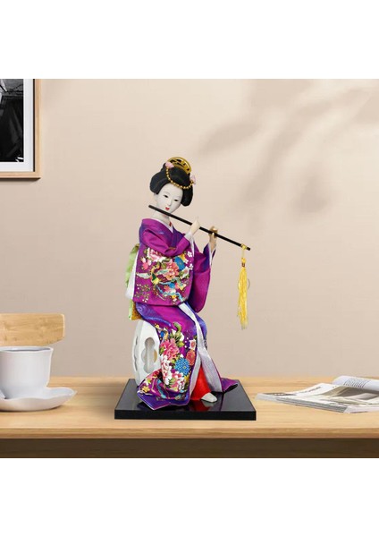 30CM Japon Geisha Tahsil Edilebilir Heykel Heykeli Reçine Heykeli Ev Bar Masası Dekorasyonu , 13CMX13CMX30CM (Yurt Dışından) indirimleri