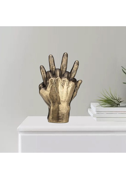 Şık Yerleşik Eller Heykel Sanat Heykeli Kitaplık Tv Standı Masa Figürine (Yurt Dışından) indirimleri