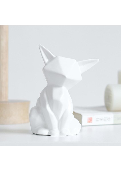 Geometrik Figürinler Süs Heykelleri Beyaz L (Yurt Dışından) modelleri