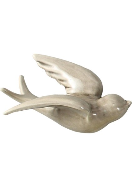 Uçan Kırlangıç ​​duvar Sanatı Heykelleri Vintage Dekorasyon Yatak Odası S Gri (Yurt Dışından)