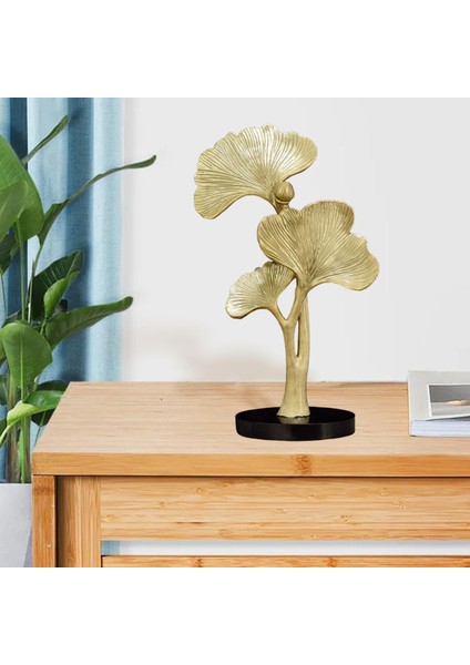 Nordic Ginkgo Biloba Süsler Ev Müdürlük Yatak Odası Dekorasyon Altın (Yurt Dışından) modelleri