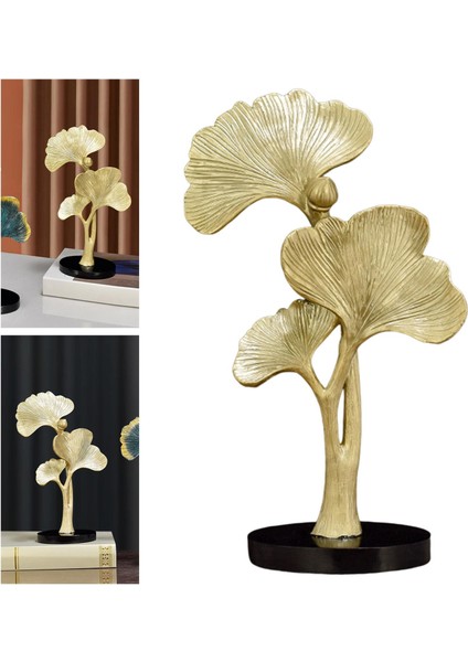 Nordic Ginkgo Biloba Süsler Ev Müdürlük Yatak Odası Dekorasyon Altın (Yurt Dışından) indirimleri