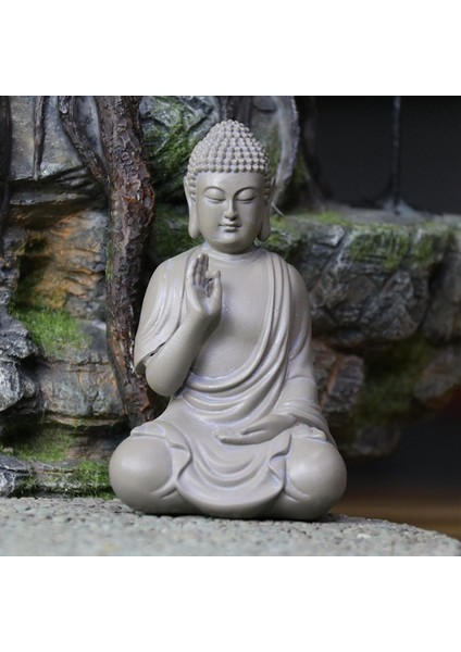 Buda Reçine Heykeli Meditasyon Figürinleri Çim Koleksiyon Heykel Aksanı (Yurt Dışından) indirimleri