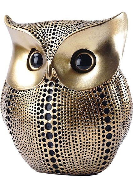 Şık Baykuş Heykel Süsü Heykel Heykel Ofis Sanat Eseri Siyah (Yurt Dışından) fiyatları