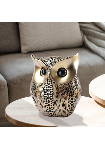 Şık Baykuş Heykel Süsü Heykel Heykel Ofis Sanat Eseri Siyah (Yurt Dışından) modelleri