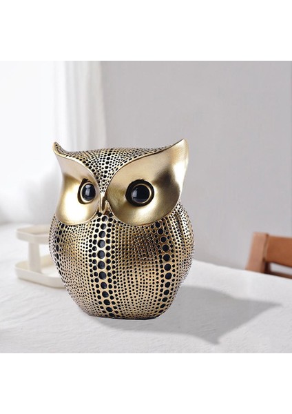 Şık Baykuş Heykel Süsü Heykel Heykel Ofis Sanat Eseri Siyah (Yurt Dışından) fırsatları