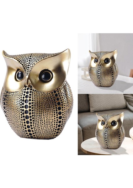 Şık Baykuş Heykel Süsü Heykel Heykel Ofis Sanat Eseri Siyah (Yurt Dışından) indirimleri