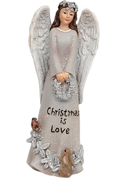 Blessing Angel Heykel Sanat Zanaatlar Için Yürüyüş Yolu Ev Ev Aksanları Tavşan Için Dekorasyonlar (Yurt Dışından)