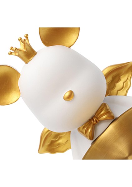 Ayı Heykel Depolama Tepsisi Dekor Moda Heykelcik Duran Heykel Süs Beyaz (Yurt Dışından) modelleri