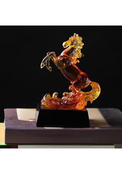 Modern At Heykeli Figürinler Süslü Sanat Başarısı Ofis Raf Oturma Odası Masaüstü Dekoru Için Koleksiyon Fengshui Modeli (Yurt Dışından) fırsatları