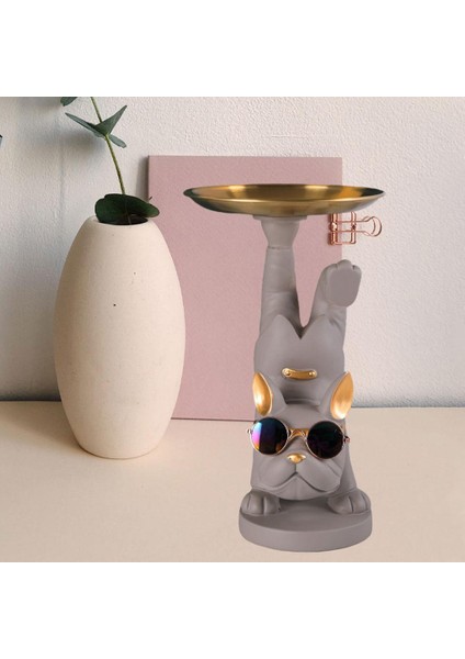 Depolama Tepsisi Heykeli Heykel Minyatür Heykel Masa Dekorasyonu Gri (Yurt Dışından) modelleri