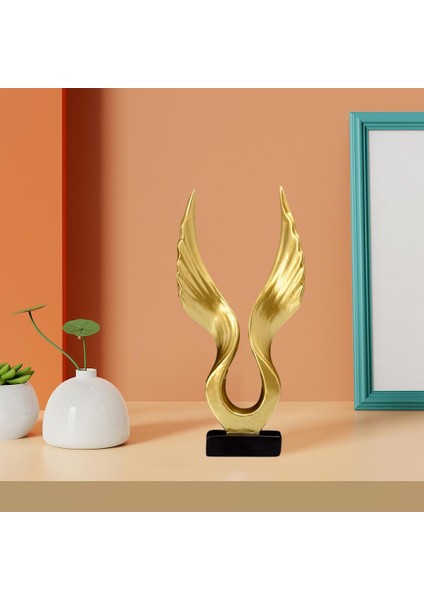 Kartal/angel Heykel Heykel Heykel Reçine Feng Shui Ev Kanadı Için 10.5X3X15CM 7X3X15CM (Yurt Dışından)