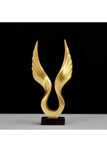 Kartal/angel Heykel Heykel Heykel Reçine Feng Shui Ev Kanadı Için 10.5X3X15CM 7X3X15CM (Yurt Dışından)