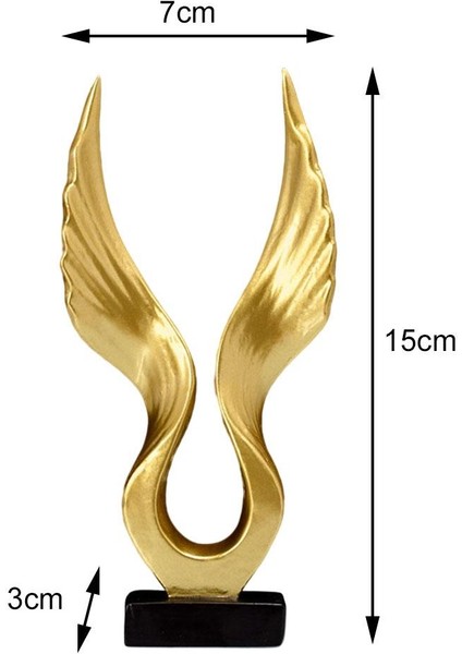 Kartal/angel Heykel Heykel Heykel Reçine Feng Shui Ev Kanadı Için 10.5X3X15CM 7X3X15CM (Yurt Dışından)